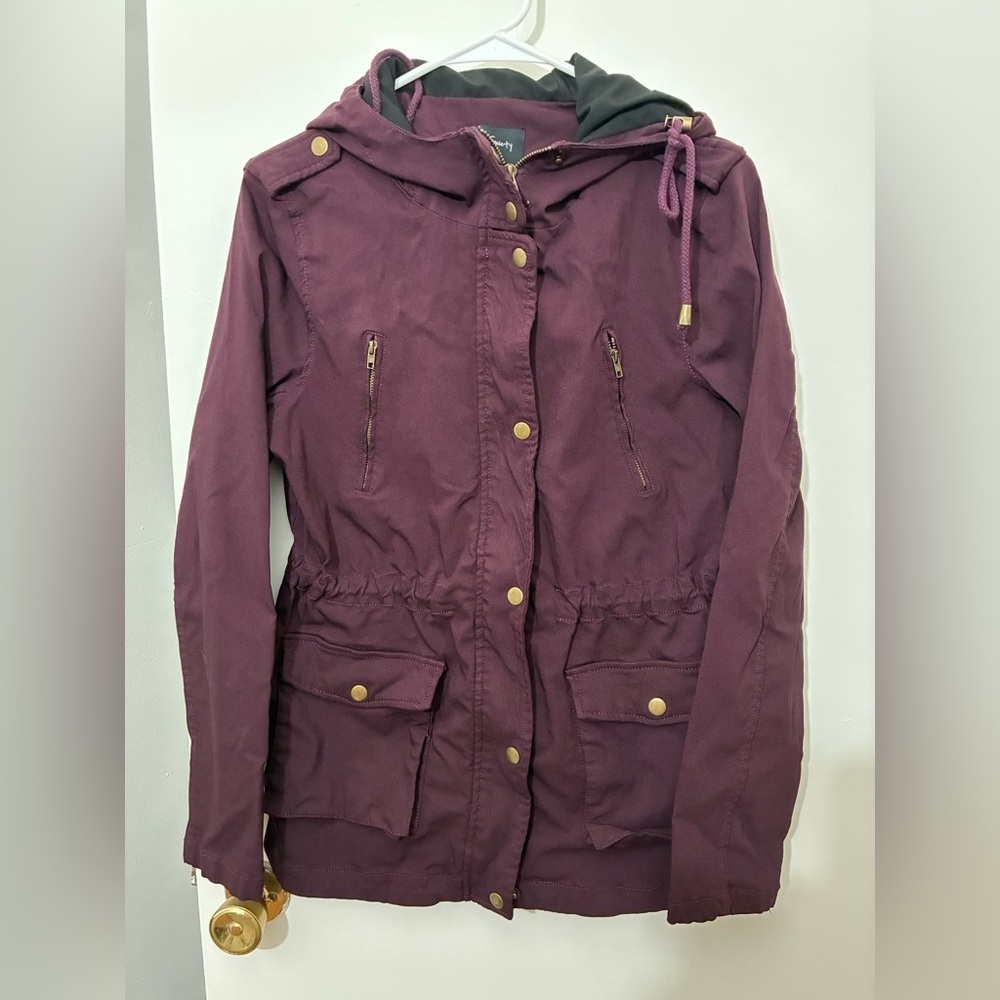 Eden Society Women's Deep Purple Utility Jacket Size M